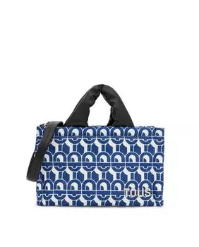 Джинсовая сумка Manifesto с многопозиционным принтом Tous, синий