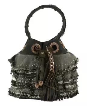 Джинсовая сумка мешок Nimes La Carrie, серый