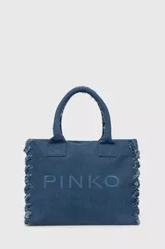 Джинсовая сумка Pinko, синий
