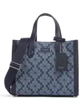 Джинсовая сумка с жаккардовым узором Spade Flower Kate Spade New York, синий