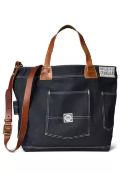 Джинсовая сумка-тоут Leroy Ralph Lauren RRL, синий