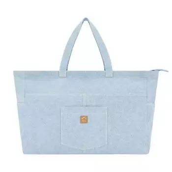 Джинсовая сумка-тоут с несколькими карманами C&C California, голубой