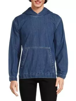 Джинсовая толстовка с капюшоном Truth By Republic, синий