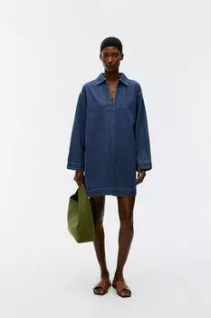 Джинсовая туника Arket, синий