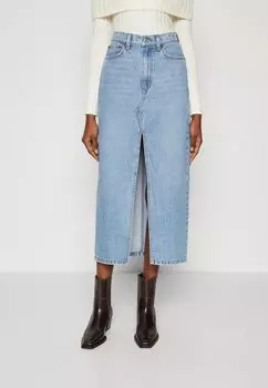 Джинсовая юбка 5 Pocket Skirt Abercrombie & Fitch, цвет denim