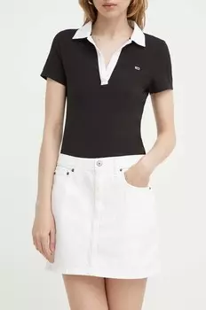 Джинсовая юбка Abercrombie & Fitch, белый