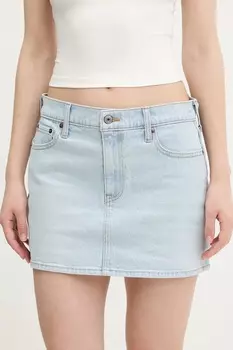 Джинсовая юбка Abercrombie & Fitch, синий