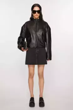 Джинсовая юбка Acne Studios, черный