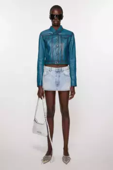 Джинсовая юбка Acne Studios, голубой