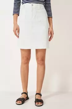 Джинсовая юбка Anlee Crew Clothing Crew Clothing Company, белый