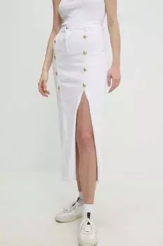 Джинсовая юбка Answear Lab, белый