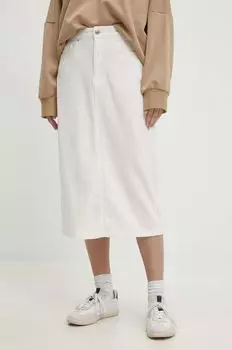 Джинсовая юбка Answear Lab, белый