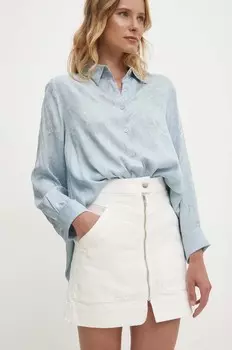 Джинсовая юбка Answear Lab, белый