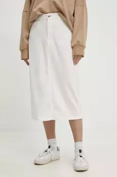 Джинсовая юбка Answear Lab, белый