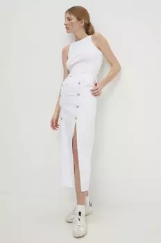 Джинсовая юбка Answear Lab, белый
