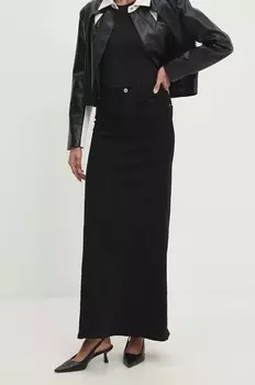 Джинсовая юбка Answear Lab, черный