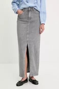 Джинсовая юбка Answear.Lab, серый