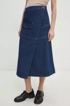 Джинсовая юбка Answear Lab, синий