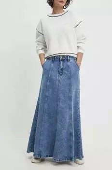Джинсовая юбка Answear Lab, синий