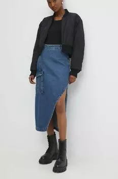 Джинсовая юбка Answear Lab, синий