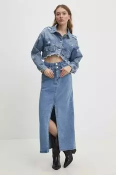 Джинсовая юбка Answear Lab, синий