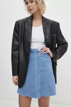 Джинсовая юбка Answear Lab, синий