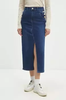 Джинсовая юбка Answear Lab, синий