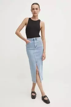 Джинсовая юбка Answear Lab, синий