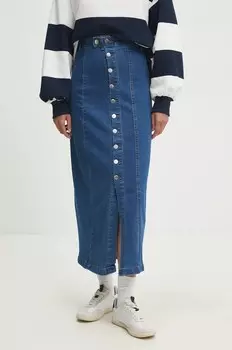 Джинсовая юбка Answear Lab, синий