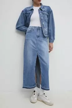 Джинсовая юбка Answear Lab, синий