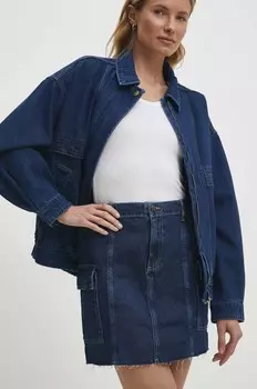 Джинсовая юбка Answear Lab, синий