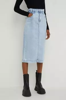 Джинсовая юбка Answear.Lab, синий