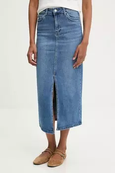 Джинсовая юбка Answear.Lab, синий