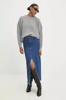 Джинсовая юбка Answear Lab, темно-синий