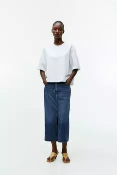 Джинсовая юбка Arket, синий