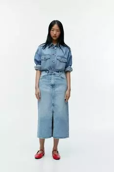 Джинсовая юбка Arket, синий