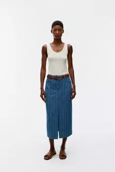 Джинсовая юбка Arket, синий