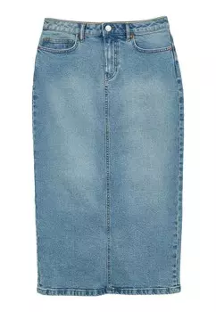 Джинсовая юбка AVEC FENTE AU DOS Calliope, цвет Bleu