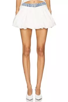 Джинсовая юбка-баллон Ceren Ocak, white