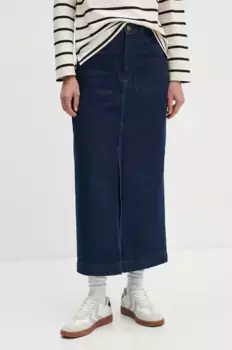 Джинсовая юбка Barbour, темно-синий