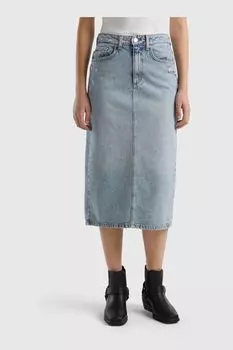 Джинсовая юбка Benetton, синий