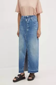 Джинсовая юбка Boss Orange, синий