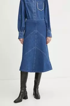 Джинсовая юбка Bruuns Bazaar, синий