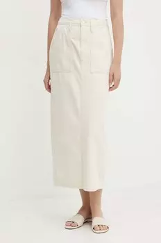 Джинсовая юбка Calvin Klein Jeans, бежевый