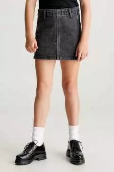 Джинсовая юбка Calvin Klein Jeans, черный