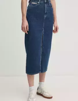 Джинсовая юбка Calvin Klein Jeans, темно-синий