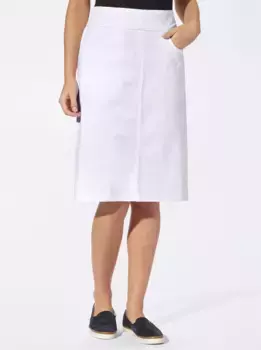 Джинсовая юбка Classic Basics, белый
