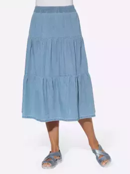 Джинсовая юбка Classic Basics, цвет Blue-Bleached