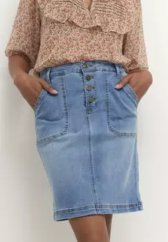 Джинсовая юбка Culture, светло-синий