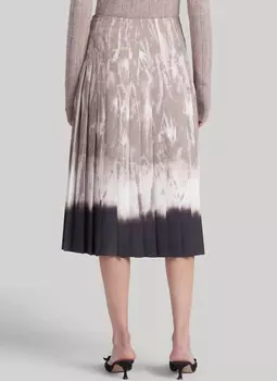 Джинсовая юбка цвета Balsam Shibori с принтом Tullius ALTUZARRA